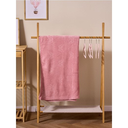 Sinsay - Koc z ozdobnym wzorem - różowy ze sklepu Sinsay w kategorii Koce i pledy - zdjęcie 186448844