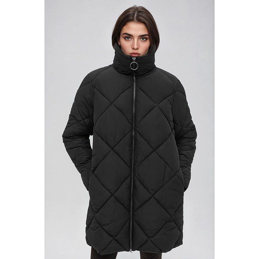 Monki Kurtka pikowana w kolorze czarnym Monki M promocyjna cena Limango Polska
