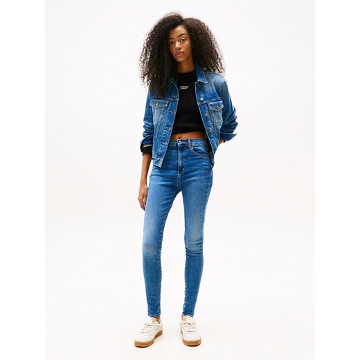 TOMMY JEANS Dżinsy - Skinny fit - w kolorze niebieskim ze sklepu Limango Polska w kategorii Jeansy damskie - zdjęcie 186450252