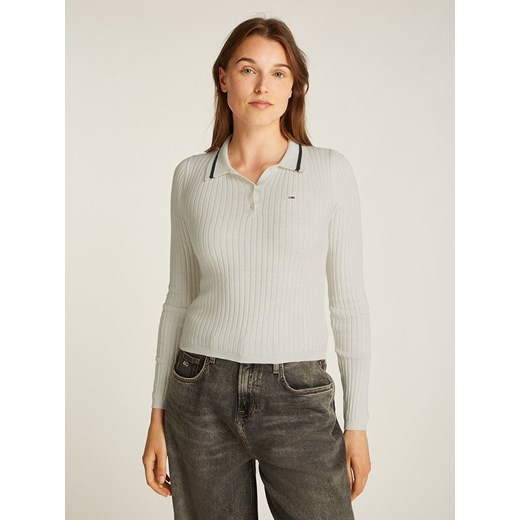 TOMMY JEANS Sweter w kolorze kremowym ze sklepu Limango Polska w kategorii Swetry damskie - zdjęcie 186450282