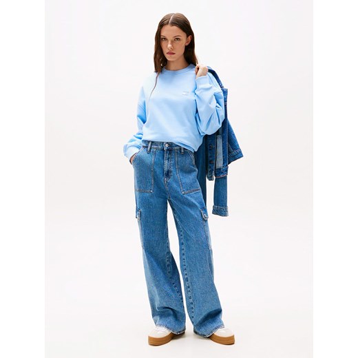 TOMMY JEANS Bluza w kolorze błękitnym ze sklepu Limango Polska w kategorii Bluzy damskie - zdjęcie 186450314