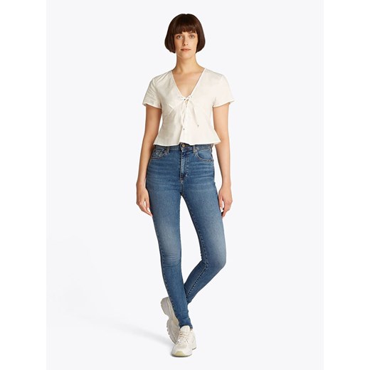 TOMMY JEANS Dżinsy - Skinny fit - w kolorze niebieskim ze sklepu Limango Polska w kategorii Jeansy damskie - zdjęcie 186450353