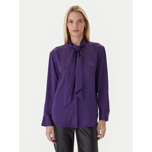 Calvin Klein Bluzka LV044D125G Fioletowy Regular Fit ze sklepu MODIVO w kategorii Bluzki damskie - zdjęcie 186450443