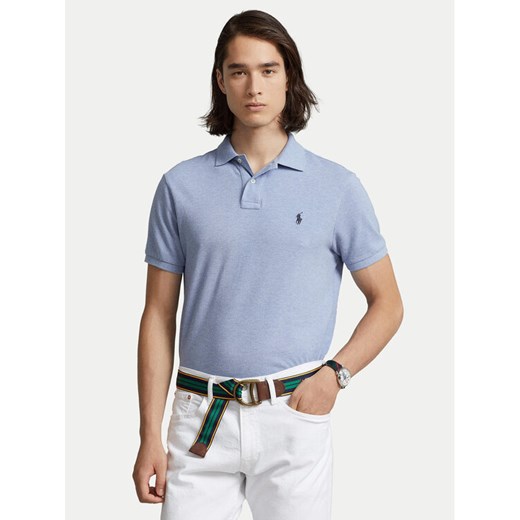 Polo Ralph Lauren Polo 710666998007 Niebieski Custom Slim Fit ze sklepu MODIVO w kategorii T-shirty męskie - zdjęcie 186450453