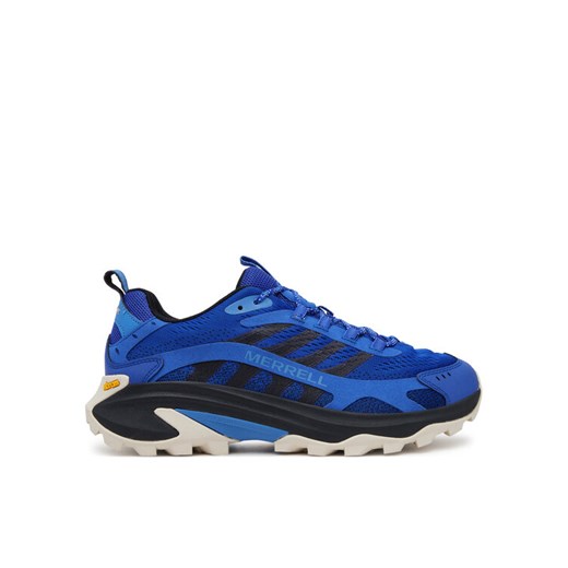Merrell Sneakersy Moab Speed 2 J038273 Niebieski ze sklepu MODIVO w kategorii Buty trekkingowe męskie - zdjęcie 186450500