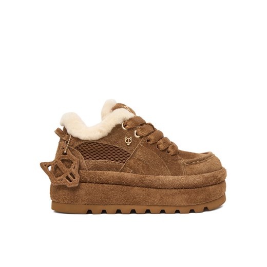 Naked Wolfe Sneakersy BEAU Brązowy ze sklepu MODIVO w kategorii Buty sportowe damskie - zdjęcie 186450532