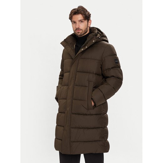 BOSS Płaszcz zimowy H-Cenuto 50540474 Brązowy Regular Fit ze sklepu MODIVO w kategorii Płaszcze męskie - zdjęcie 186450541