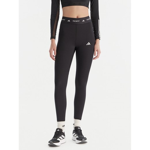 adidas Legginsy Techfit IT2273 Czarny Slim Fit ze sklepu MODIVO w kategorii Spodnie damskie - zdjęcie 186450544
