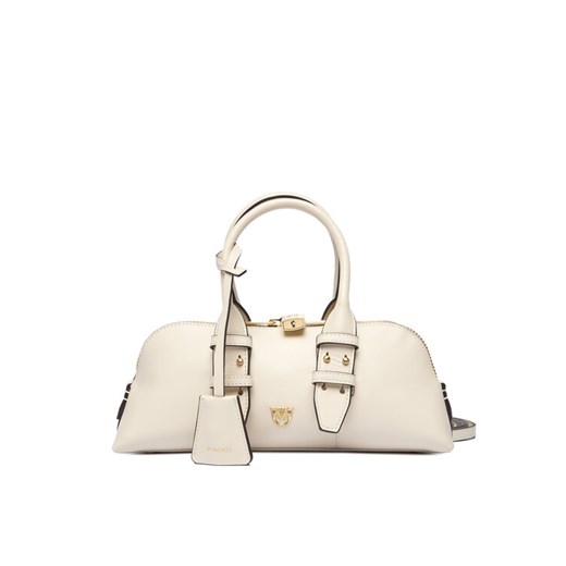 PINKO Torebka Bowling Bag Baguette AI 25-26 PLTT 105334 A0QO Écru - id: 8053177202168 - marki Pinko - 186450563 PINKO Torebka Bowling Bag Baguette AI 25-26 PLTT 105334 A0QO Écru ze sklepu MODIVO w kategorii Torebki bagietki - zdjęcie 186450563