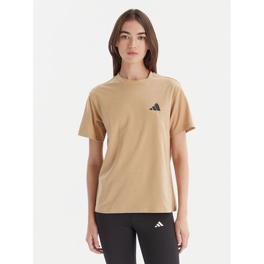 adidas T-Shirt City Tech Summer Graphic JV8600 Beżowy Regular Fit ze sklepu MODIVO w kategorii Bluzki damskie - zdjęcie 186450572