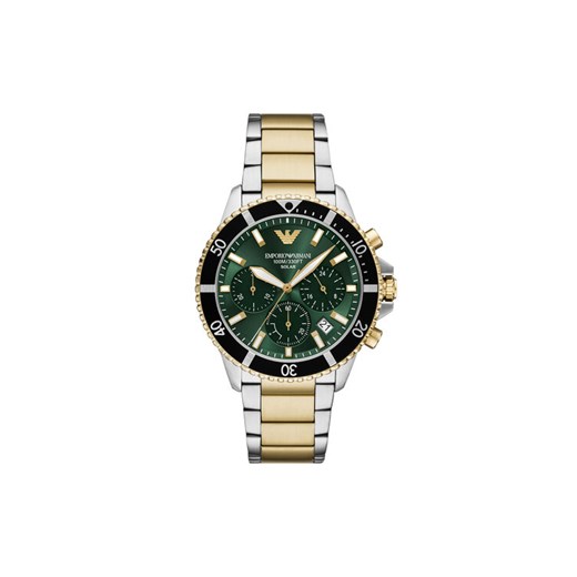 Emporio Armani Zegarek World Explorer AR11695 Srebrny ze sklepu MODIVO w kategorii Zegarki - zdjęcie 186450664