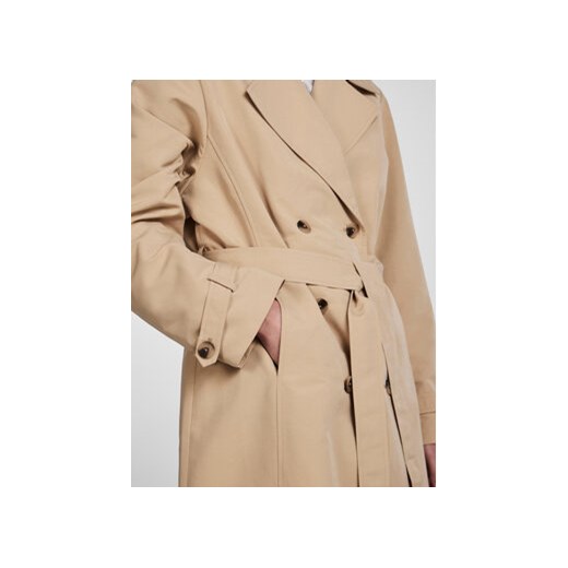 Pieces Trencz 17132310 Beżowy Regular Fit Pieces S MODIVO