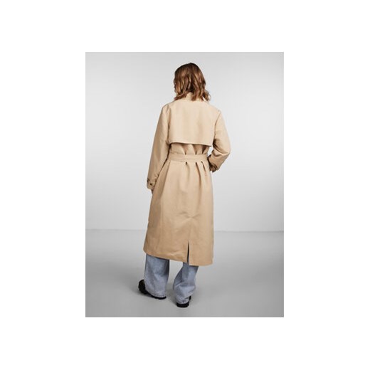 Pieces Trencz 17132310 Beżowy Regular Fit Pieces S MODIVO