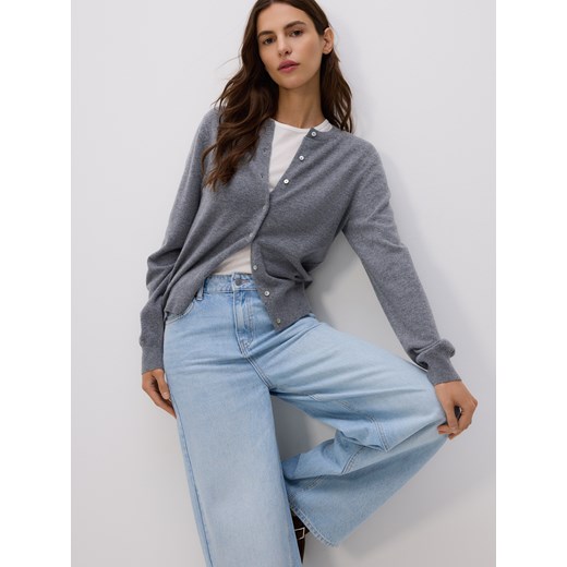 Reserved - Jeansy wide leg - niebieski ze sklepu Reserved w kategorii Jeansy damskie - zdjęcie 186452204