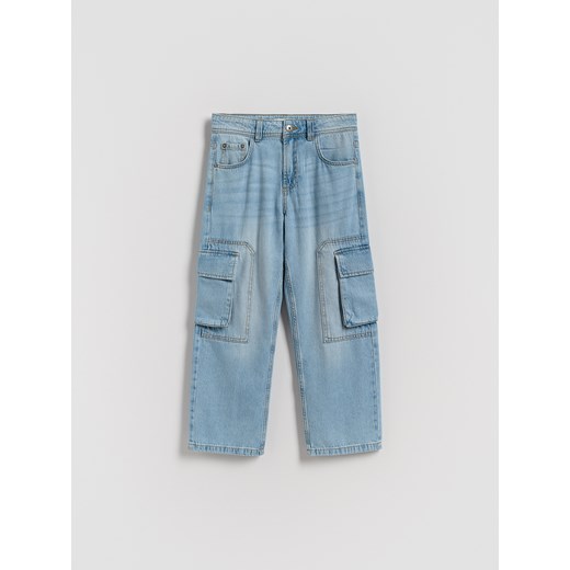 Reserved - Jeansy relaxed fit - niebieski ze sklepu Reserved w kategorii Spodnie chłopięce - zdjęcie 186452911