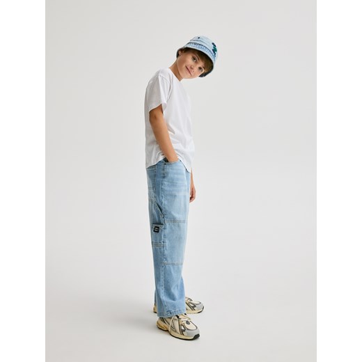 Reserved - Jeansy baggy - niebieski ze sklepu Reserved w kategorii Spodnie chłopięce - zdjęcie 186452914