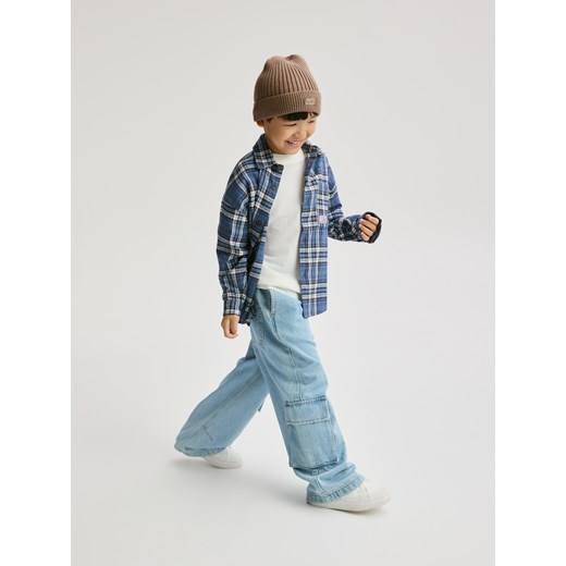 Reserved - Jeansy straight fit - niebieski ze sklepu Reserved w kategorii Spodnie chłopięce - zdjęcie 186452924