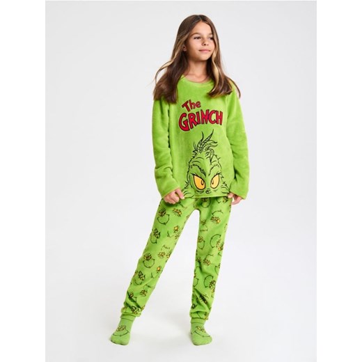 Sinsay - Polarowa piżama dwuczęściowa Grinch - zielony - id: 472EV-71X - marki Sinsay - 186453632 Sinsay - Polarowa piżama dwuczęściowa Grinch - zielony ze sklepu Sinsay w kategorii Piżamy dziecięce - zdjęcie 186453632