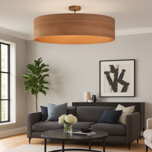 Lampa sufitowa 100 cm w skandynawskim stylu GRENADA ECO fi - 100 cm - kolor orzechowy - id: 10168 - marki Ciekot Partners Sp. Z O. O. - 186453690 Lampa sufitowa 100 cm w skandynawskim stylu GRENADA ECO fi - 100 cm - kolor orzechowy ze sklepu Lysne w kategorii Lampy sufitowe - zdjęcie 186453690