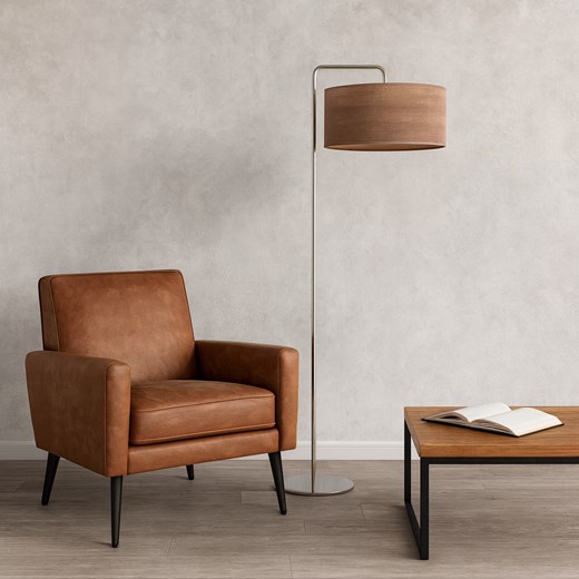 Srebrna lampa podłogowa do salonu BOLIVIA ECO - id: 10951 - marki Ciekot Partners Sp. Z O. O. - 186453752 Srebrna lampa podłogowa do salonu BOLIVIA ECO ze sklepu Lysne w kategorii Lampy podłogowe - zdjęcie 186453752