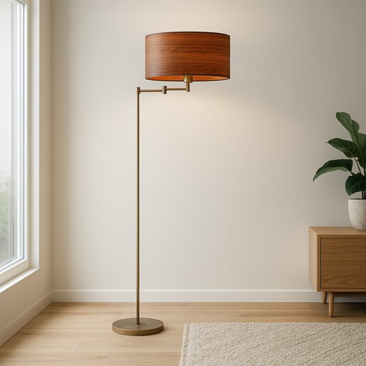 Skandynawska lampa podłogowa z regulacją kąta padania światła CANCUN ECO - id: 6352 - marki Ciekot Partners Sp. Z O. O. - 186453763 Skandynawska lampa podłogowa z regulacją kąta padania światła CANCUN ECO ze sklepu Lysne w kategorii Lampy podłogowe - zdjęcie 186453763