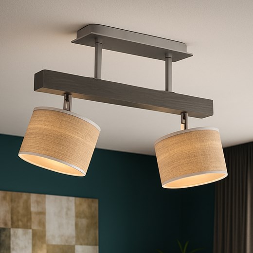 Kuchenna 2-punktowa lampa sufitowa z drewna EPIR ECO - id: 9051 - marki Ciekot Partners Sp. Z O. O. - 186453874 Kuchenna 2-punktowa lampa sufitowa z drewna EPIR ECO ze sklepu Lysne w kategorii Lampy wiszące - zdjęcie 186453874