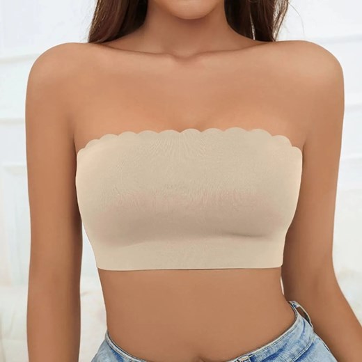 Damski biustonosz bez ramiączek - Beżowy S ze sklepu Intimica.pl w kategorii Biustonosze - zdjęcie 186454792