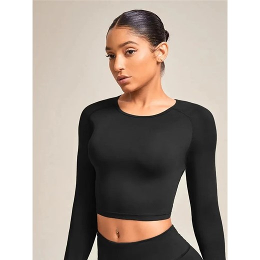 Damski top sportowy z długim rękawem - S ze sklepu Intimica.pl w kategorii Bluzki damskie - zdjęcie 186454920
