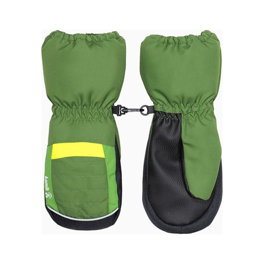 Kamik Rękawice funkcyjne &quot;Bobcat&quot; w kolorze zielonym ze sklepu Limango Polska w kategorii Rękawiczki dziecięce - zdjęcie 186458260