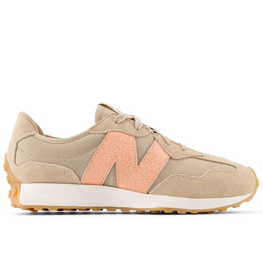 Buty młodzieżowe New Balance GS327WO - beżowe ze sklepu streetstyle24.pl w kategorii Buty sportowe damskie - zdjęcie 186458373