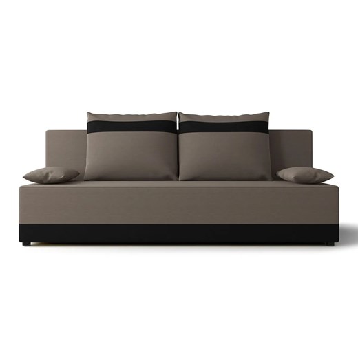 Brązowo-czarna sofa rozkładana z funkcją spania P7-D78 ze sklepu Edinos.pl w kategorii Sofy i kanapy - zdjęcie 186458480