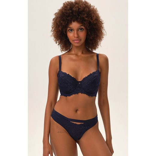 Esotiq biustonosz półusztywniany semi-soft Lynn 41847-59x, Kolor granatowy, Rozmiar 65F, Esotiq ze sklepu Intymna w kategorii Biustonosze - zdjęcie 186458750