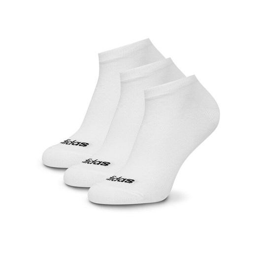 Skarpety krótkie adidas HT3447 3-PACK Biały ze sklepu eobuwie.pl w kategorii Skarpetki damskie - zdjęcie 186460610