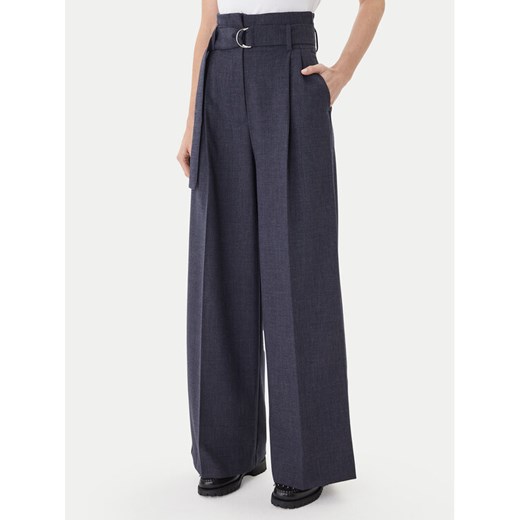 ViCOLO Spodnie materiałowe GRA Granatowy Regular Fit ze sklepu MODIVO w kategorii Spodnie damskie - zdjęcie 186460680
