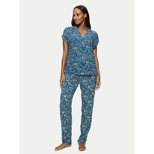 Triumph Piżama Boyfriend 10222611 Niebieski Relaxed Fit ze sklepu MODIVO w kategorii Piżamy damskie - zdjęcie 186460683