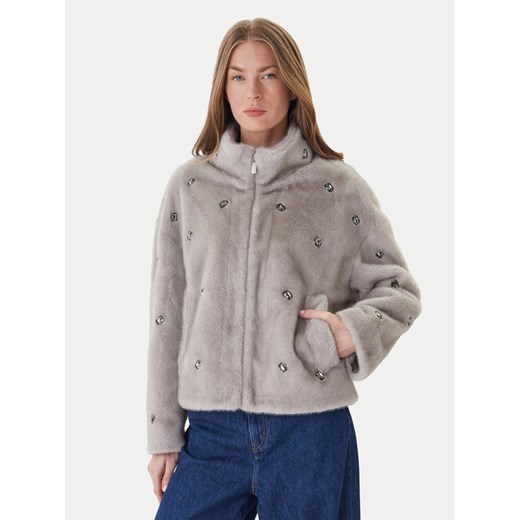 ViCOLO Futro TF0047 Szary Regular Fit ze sklepu MODIVO w kategorii Futra damskie - zdjęcie 186460693