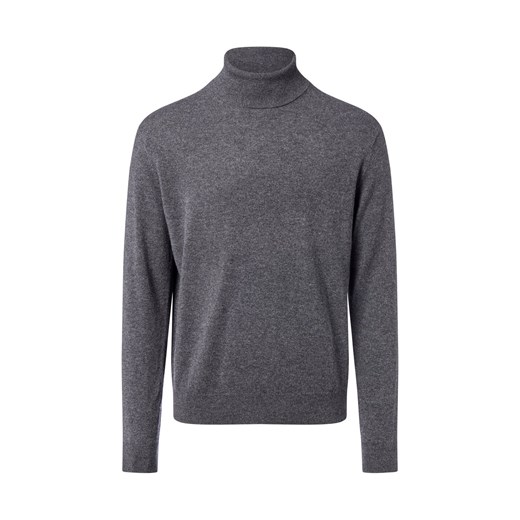 Andrew James Sweter z dodatkiem kaszmiru Mężczyźni Wełna antracytowy marmurkowy ze sklepu vangraaf w kategorii Swetry męskie - zdjęcie 186461070