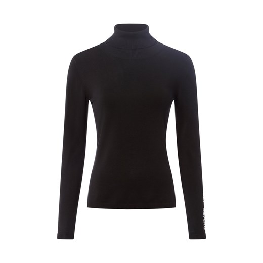Joop Jeans Damski sweter z golfem - Kaisha Kobiety czarny jednolity ze sklepu vangraaf w kategorii Swetry damskie - zdjęcie 186461082
