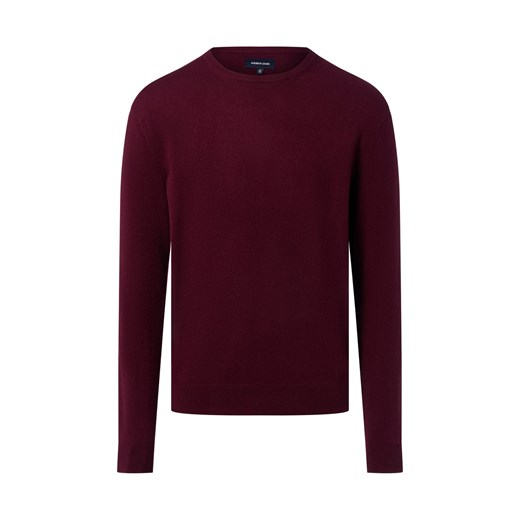 Andrew James Sweter z zawartością wełny i kaszmiru Mężczyźni Wełna bordowy jednolity ze sklepu vangraaf w kategorii Swetry męskie - zdjęcie 186461093
