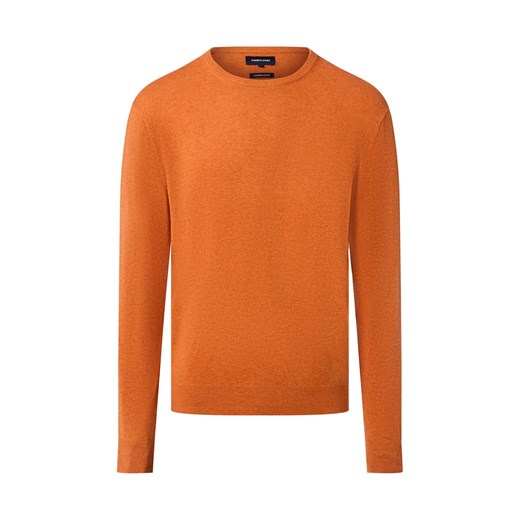 Andrew James Sweter z zawartością wełny i kaszmiru Mężczyźni Wełna pomarańczowy marmurkowy ze sklepu vangraaf w kategorii Swetry męskie - zdjęcie 186461094