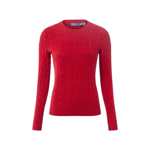 Polo Ralph Lauren Sweter damski z zawartością kaszmiru Kobiety Kaszmir czerwony jednolity ze sklepu vangraaf w kategorii Swetry damskie - zdjęcie 186461101