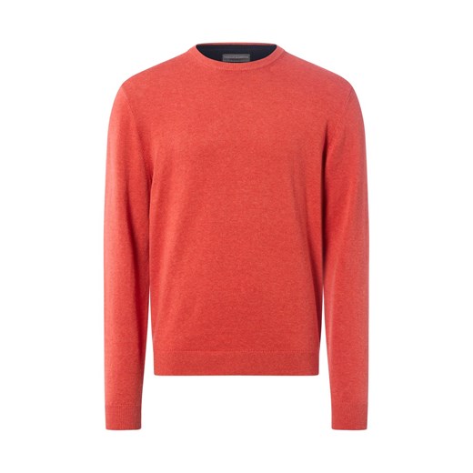 Finshley & Harding Sweter z zawartością kaszmiru Mężczyźni Bawełna pomarańczowy marmurkowy ze sklepu vangraaf w kategorii Swetry męskie - zdjęcie 186461130