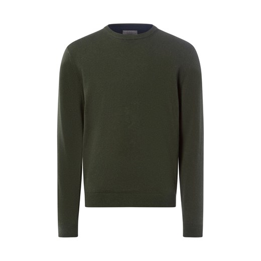 Finshley & Harding Sweter z zawartością kaszmiru Mężczyźni Bawełna jodłowy marmurkowy ze sklepu vangraaf w kategorii Swetry męskie - zdjęcie 186461131