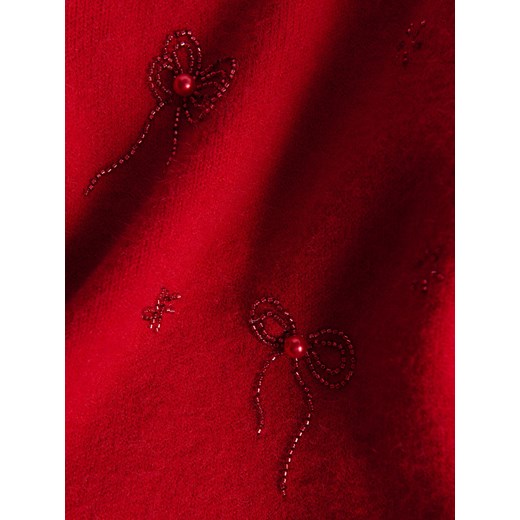 Reserved - Sweter z aplikacjami - czerwony Reserved XL Reserved