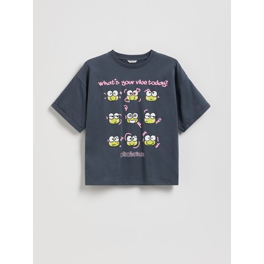 Reserved - T-shirt Hello Kitty and Friends - ciemnoszary ze sklepu Reserved w kategorii Bluzki dziewczęce - zdjęcie 186462341