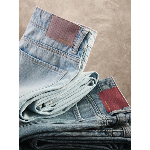 Reserved - Jeansy wide leg - niebieski ze sklepu Reserved w kategorii Jeansy damskie - zdjęcie 186462354