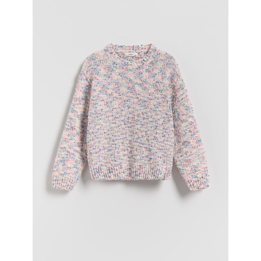 Reserved - Sweter z kolorowym wzorem - wielobarwny ze sklepu Reserved w kategorii Swetry dziewczęce - zdjęcie 186462820