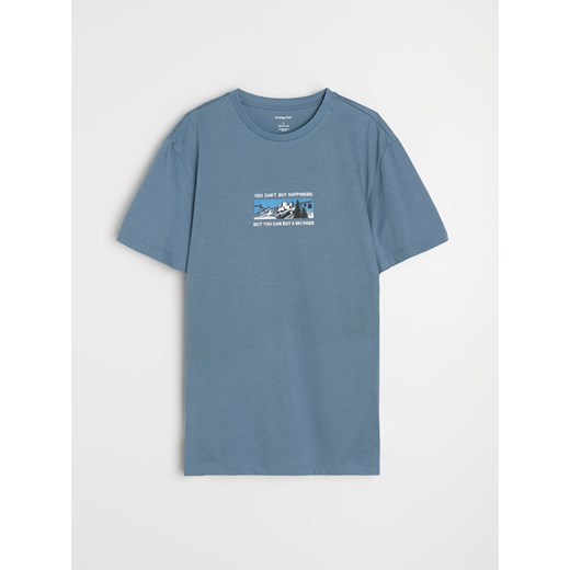 Sinsay - Koszulka z nadrukiem - szary Sinsay S Sinsay