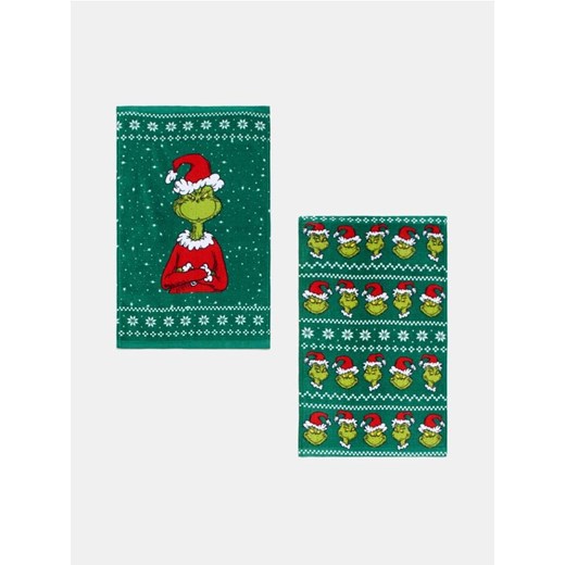 Sinsay - Ręczniki Grinch 2 pack - zielony ze sklepu Sinsay w kategorii Ręczniki - zdjęcie 186464100