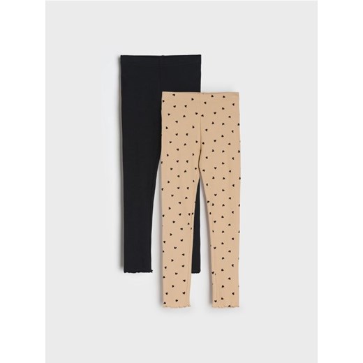 Sinsay - Legginsy 2 pack - wielobarwny ze sklepu Sinsay w kategorii Spodnie dziewczęce - zdjęcie 186464173